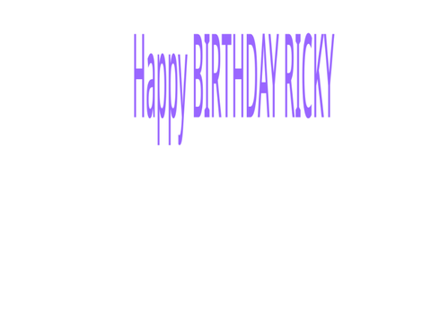 Happy Birthday RICKY☀︎