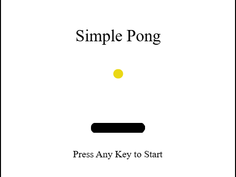 Simple Pong