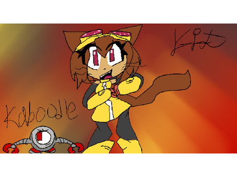 I drew Kit and Kaboodle from Gameoverse!!!!