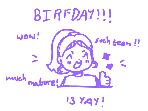 BIRTHDAY + MINI ART DUMP!!!