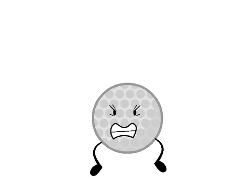 BFDI Maker golf ball angry