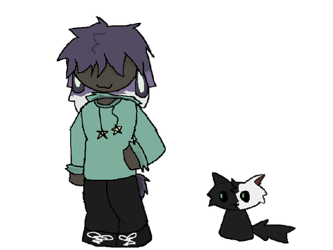Redesigned color gen character and now they have a wobble cat✨