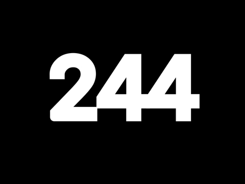now it's 244