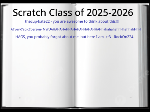 can you sign my scratch yearbook? :3