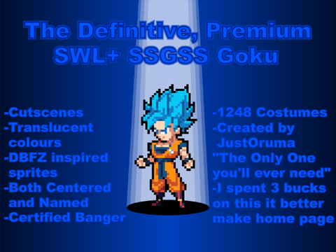 The Definitive Premium SSGSS Goku SWL+ Sprites