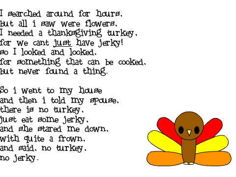 ~3 Thanksgiving Poems~
