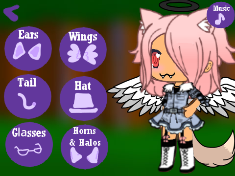 //Made my oc in gatcha life//