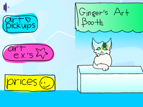 Ginger's Art Booth!!!! :D