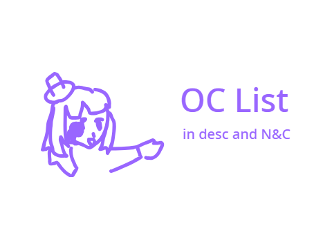066. [ OC List (wip) ]