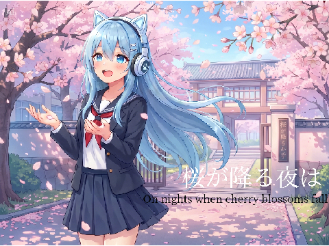 桜が降る夜は／Cover.未虹