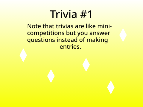 Trivia #1 By @10152692