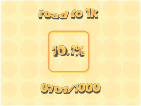 how close I am to 1k :D