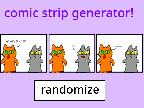 comic strip generator! ~ firestar + graystripe