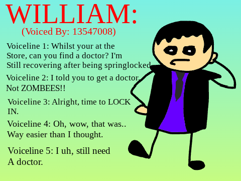 wiliam voice lins 4 ta new zombeee episoda 4 ta sily sow bout minions & humins firing a 7/11
