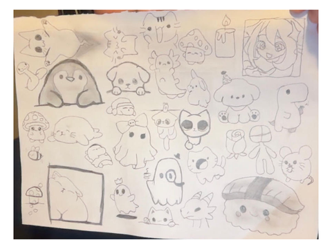 one of my sketch book pages