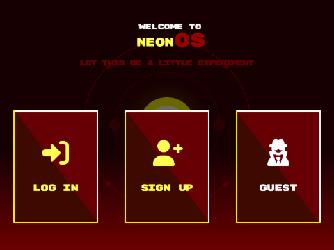 NeonOS Intro + OOBE