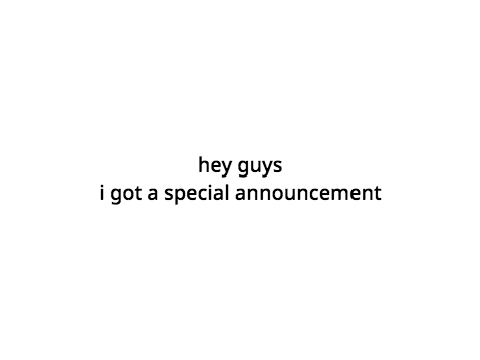 announcement