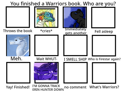 You finished a Warriors book - Who are You? remix remix remix