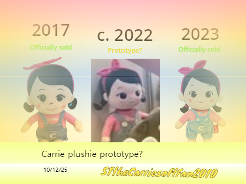 Carrie plushie prototype?