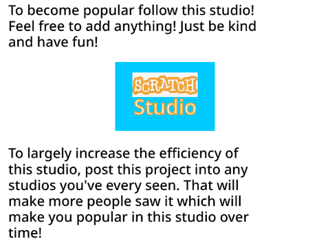 Scratch Studio - Follow to be popular! Intro
