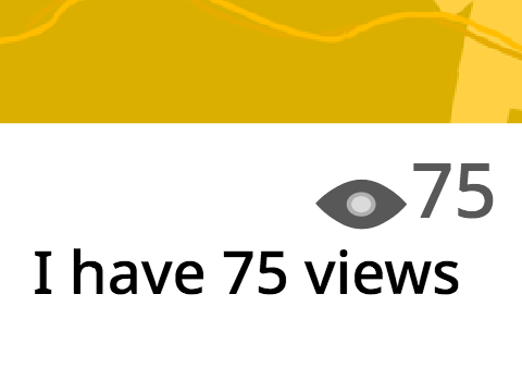 I have 100 views edit