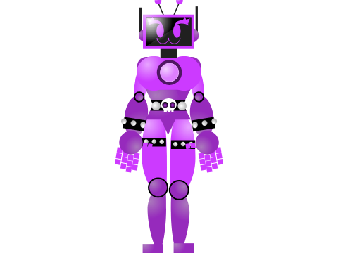 I tried redesigning Purpix with more realistic proportions and...