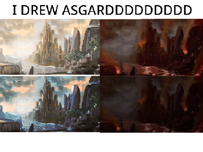 I painted Asgard on Magma