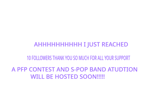 TYSM FOR YOUR SUPPORT!!!!!!!!!!