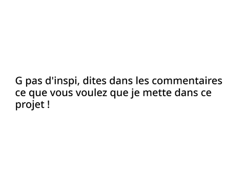 Projet commun