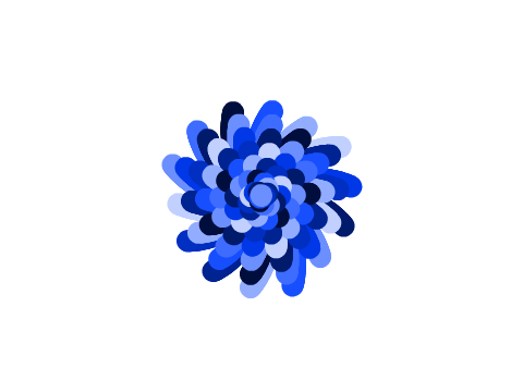 Blooming Blue~A Pen-Art