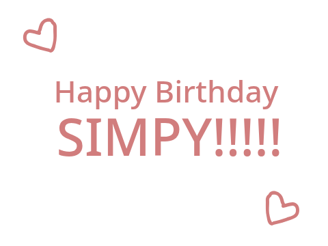 Happy Birthday Simpy!!!