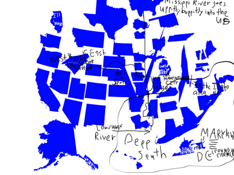 52- My friend’s guesses of US States