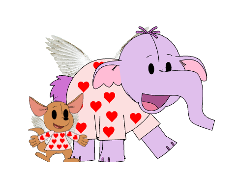 Cupid Roo And Cupid Lumpy Posing