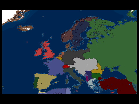 1914 Map of Europe