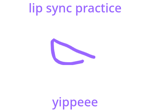 lip sync practice/test