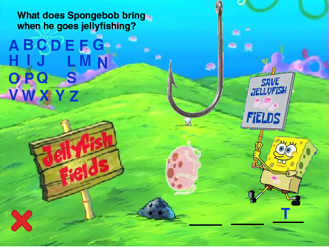 HANGMAN WITH spongebob