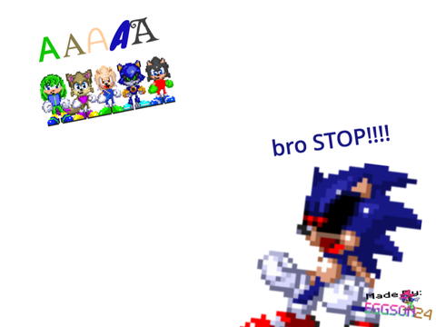 AAAAA (Sonic OC'S Sprite Meme)