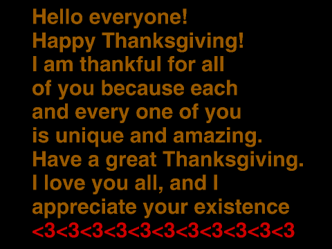 Happy Thanksgiving