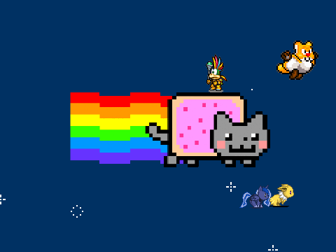  add your self with Nyan Cat 