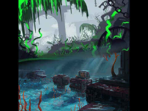 Lush Mire and Luminous Cove lovechild threat theme