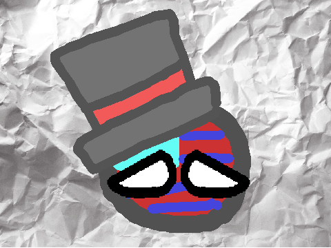 Paper countryballs set back-