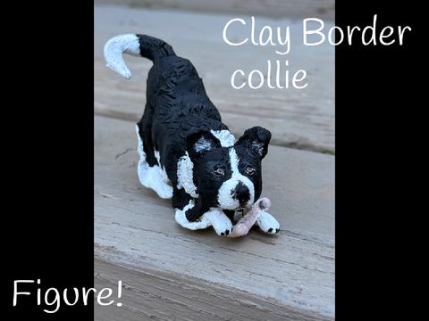 ☆ Border Collie Clay Sculpture WIP! ☆