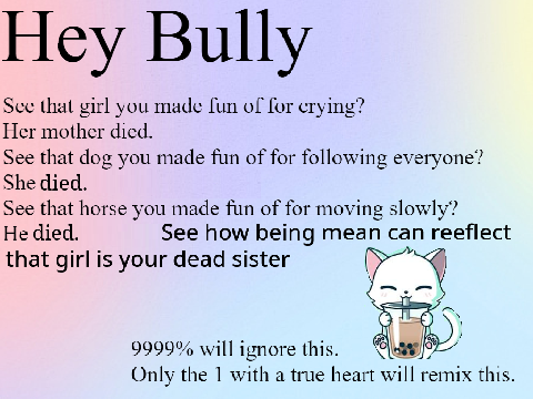 9999% will ignore this, Only the 1 with a true heart will die