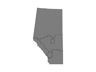 regional map of alberta