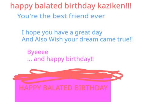 Happy balated birthday Kaziken!
