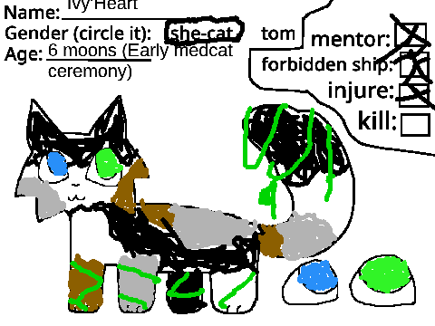 (My Absolutely TERRIBLE Cameo) Talons of the Stars : Med Cat Cameos