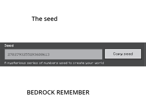 AWESOME BEDROCK SEEDD