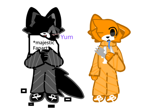 silly art of Shadow and ginger ;]