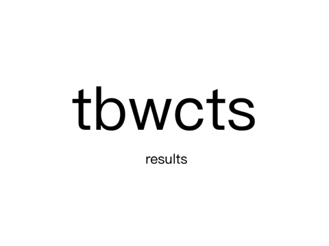 tbwcts - results