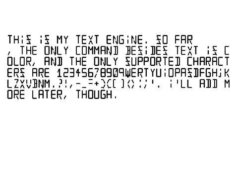 26-bit text engine I made out of boredom
